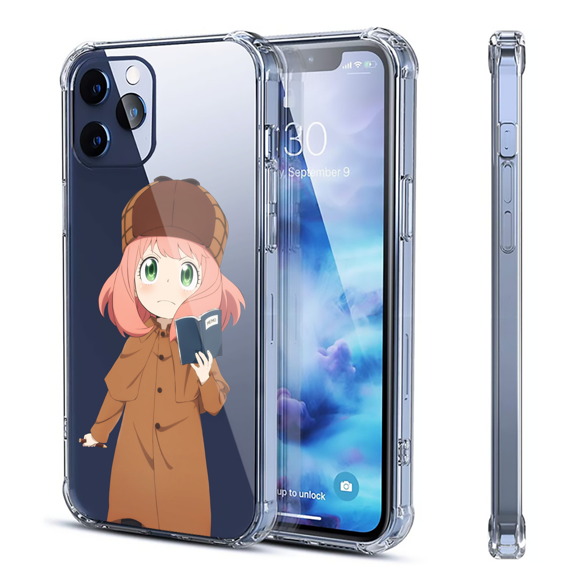 （画像用） SPY×FAMILY间谍家家酒 【iPhone 12シリーズ対応】透明スマホケース（クリアソフトケース）